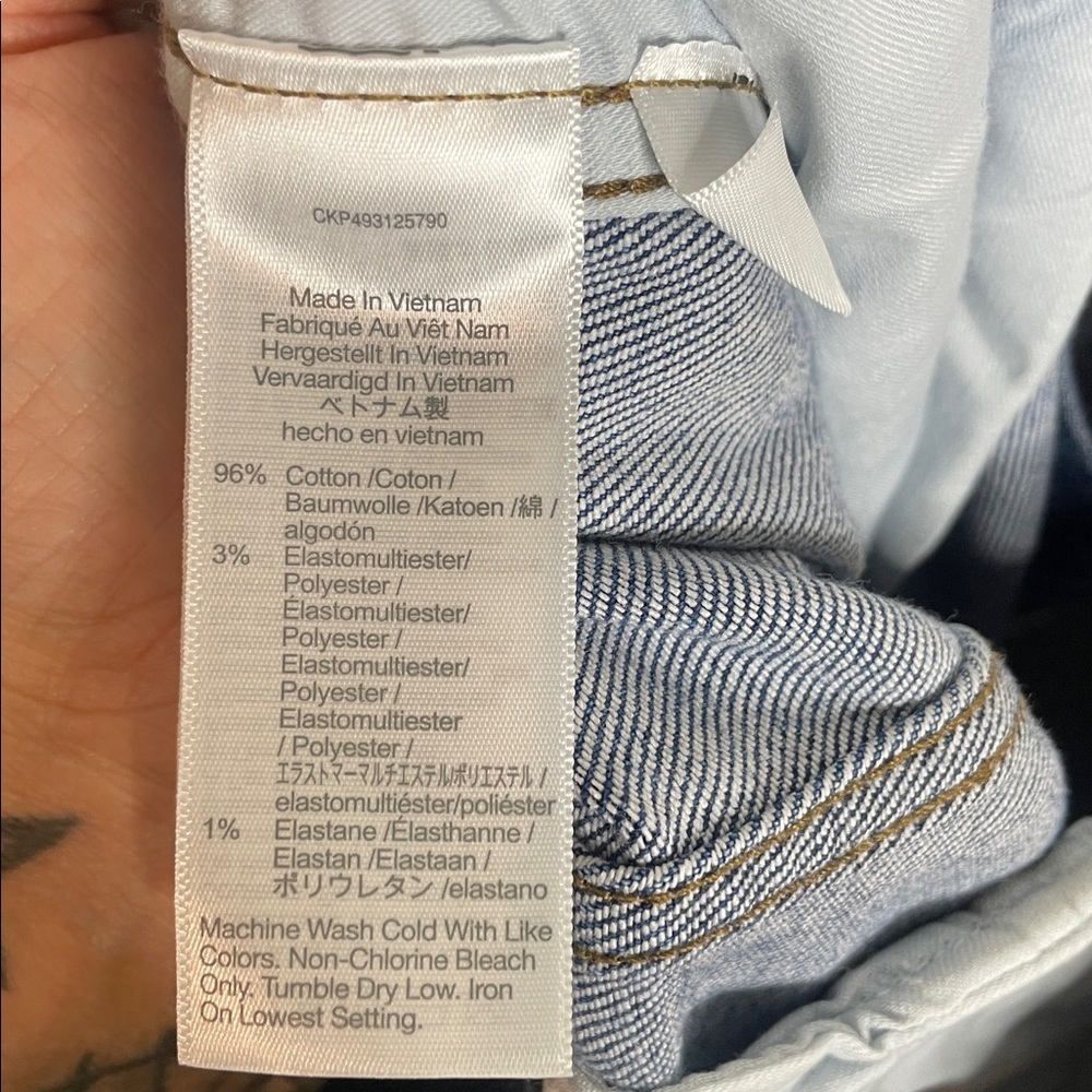 SOLD Madewell | Women’s Tapered Denim Trousers Size 29 - Picture 8 of 9